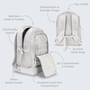 image:imageBentgo Kids 5Compartment Lunch Box With Kids 2in1 Backpack amp Insulated Lunch Bag Glitter Edition  Silver