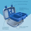 image:imageBentgo Kids Bento Lunch Box 5Compartment LeakProof Kids Utensils  DropProof Removable Tray Microwave Freezer amp Dishwasher Safe BPAFree Blue