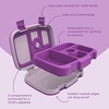 image:imageBentgo Kids Bento Lunch Box 5Compartment LeakProof Kids Utensils  DropProof Removable Tray Microwave Freezer amp Dishwasher Safe BPAFree Purple