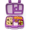 image:imageBentgo Kids Bento Lunch Box 5Compartment LeakProof Kids Utensils  DropProof Removable Tray Microwave Freezer amp Dishwasher Safe BPAFree Purple