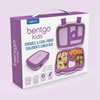 image:imageBentgo Kids Bento Lunch Box 5Compartment LeakProof Kids Utensils  DropProof Removable Tray Microwave Freezer amp Dishwasher Safe BPAFree Purple
