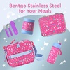 image:imageBentgo Kids Insulated Lunch Bag and Stainless Steel Lunch Box Set Rainbows amp Butterflies