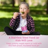 image:imageBentgo Kids Insulated Lunch Tote Set With Kids Stainless Steel Food Jar Rainbows amp Butterflies