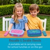 image:imageBentgo Kids Prints 5Compartment BentoStyle Kids Lunch Box Set with Reusable Plastic Utensils Dinosaur