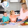 image:imageBentgo Kids Prints 5Compartment BentoStyle Kids Lunch Box Set with Reusable Plastic Utensils Lavender Galaxy