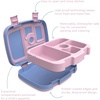 image:imageBentgo Kids Prints 5Compartment BentoStyle Kids Lunch Box Set with Reusable Plastic Utensils Lavender Galaxy