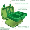 image:imageBentgo Kids Prints 5Compartment BentoStyle Kids Lunch Box Set with Reusable Plastic Utensils Safari