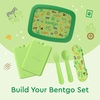 image:imageBentgo Kids Prints 5Compartment BentoStyle Kids Lunch Box Set with Reusable Plastic Utensils Safari