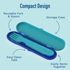 image:imageBentgo Kids Prints 5Compartment BentoStyle Kids Lunch Box Set with Reusable Plastic Utensils Sharks