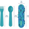 image:imageBentgo Kids Prints 5Compartment BentoStyle Kids Lunch Box Set with Reusable Plastic Utensils Sharks