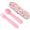 image:imageBentgo Kids Prints 5Compartment BentoStyle Kids Lunch Box Set with Reusable Plastic Utensils Tropical