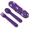 image:imageBentgo Kids Prints 5Compartment BentoStyle Kids Lunch Box Set with Reusable Plastic Utensils Unicorn