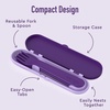 image:imageBentgo Kids Prints 5Compartment BentoStyle Kids Lunch Box Set with Reusable Plastic Utensils Unicorn
