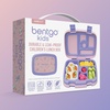 image:imageBentgo Kids Prints LeakProof 5Compartment BentoStyle Kids Lunch Box  Ideal Portion Sizes for Ages 37 Durable DropProof Dishwasher Safe PFAS amp BPAFree Materials NEW Ballet amp BowsCarousel Unicorns