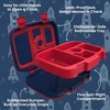 image:imageBentgo Kids Prints LeakProof 5Compartment BentoStyle Kids Lunch Box  Ideal Portion Sizes for Ages 37 Durable DropProof Dishwasher Safe PFAS amp BPAFree Materials NEW Ballet amp BowsRocket