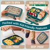 image:imageBentgo Kids Prints LeakProof 5Compartment BentoStyle Kids Lunch Box  Ideal Portion Sizes for Ages 37 Durable DropProof Dishwasher Safe PFAS amp BPAFree Materials NEW Ballet amp BowsTrains