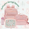 image:imageBentgo Kids Prints LeakProof 5Compartment BentoStyle Kids Lunch Box  Ideal Portion Sizes for Ages 37 Durable DropProof Dishwasher Safe PFAS amp BPAFree Materials NEW Ballet amp BowsNature Adventure