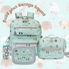 image:imageBentgo Kids Prints LeakProof 5Compartment BentoStyle Kids Lunch Box  Ideal Portion Sizes for Ages 37 Durable DropProof Dishwasher Safe PFAS amp BPAFree Materials NEW Ballet amp BowsPuppy Love