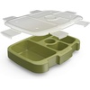 image:imageBentgo Kids Prints Tray with Transparent Cover 5Compartment BPAFree  Meal Prep Portion Control Transparent Lid Freshness Locking Clips Reusable Camouflage