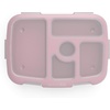 image:imageBentgo Kids Prints Tray with Transparent Cover 5Compartment BPAFree  Meal Prep Portion Control Transparent Lid Freshness Locking Clips Reusable Pink Dots