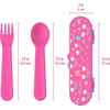 image:imageBentgo Kids Stainless Steel Food Jar and Reusable Plastic Utensils Set Rainbows amp Butterflies