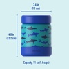 image:imageBentgo Kids Stainless Steel Food Jar and Reusable Plastic Utensils Set Sharks