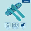 image:imageBentgo Kids Stainless Steel Food Jar and Reusable Plastic Utensils Set Sharks