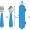 image:imageBentgo Kids Stainless Steel Lunch Box Set With Reusable Stainless Steel Utensils Blue