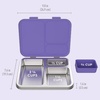 image:imageBentgo Kids Stainless Steel Lunch Box Set With Reusable Stainless Steel Utensils Purple