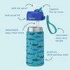 image:imageBentgo Kids Stainless Steel Lunch Box and Water Bottle Set Sharks