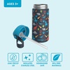 image:imageBentgo Kids Stainless Steel Water Bottle Replacement Straws Set  LeakProof Vacuum Insulated 188 Stainless Steel BPAFree 15 oz Dinosaur