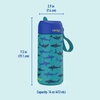 image:imageBentgo Kids Stainless Steel Water Bottle Replacement Straws Set  LeakProof Vacuum Insulated 188 Stainless Steel BPAFree 15 oz Sharks