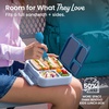 image:imageBentgo Kids Stow amp Go LeakProof Lunch Box with BuiltIn Utensil  35Cup Capacity Removable Tray PortionPerfect Compartments for Kids and Teens 2in1 Spoon amp Fork StrawberryNavy