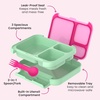 image:imageBentgo Kids Stow amp Go LeakProof Lunch Box with BuiltIn Utensil  35Cup Capacity Removable Tray PortionPerfect Compartments for Kids and Teens 2in1 Spoon amp Fork StrawberryStrawberry