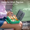 image:imageBentgo Kids Stow amp Go LeakProof Lunch Box with BuiltIn Utensil  35Cup Capacity Removable Tray PortionPerfect Compartments for Kids and Teens 2in1 Spoon amp Fork StrawberryGray Leaf