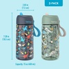 image:imageBentgo Kids Water Bottle 2Pack  New amp Improved 2023 Set With 2Pack of Water Bottle Replacement Straws DinosaurDino Fossils