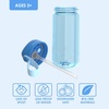 image:imageBentgo Kids Water Bottle Replacement Straws Set 15 oz LeakProof  BPAFree Tritan ShatterResistant SafeSip Spout TopRack Dishwasher Safe Blue