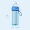 image:imageBentgo Kids Water Bottle Replacement Straws Set 15 oz LeakProof  BPAFree Tritan ShatterResistant SafeSip Spout TopRack Dishwasher Safe Blue