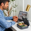 image:imageBentgo Modern BentoStyle Lunch Box Set With Reusable Snack Cup Dark Gray