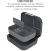 image:imageBentgo Modern BentoStyle Lunch Box Set With Reusable Snack Cup Dark Gray
