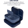 image:imageBentgo Modern BentoStyle Lunch Box Set With Reusable Snack Cup Navy
