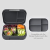 image:imageBentgo Modern Tray with Matte Lid  Reusable BPAFree Meal Prep Containers for Adults with Removable Divider  3 or 4 Compartments for Healthy Portioned Meals At Home amp On the Go NavyDark Gray
