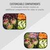 image:imageBentgo Modern Tray with Matte Lid  Reusable BPAFree Meal Prep Containers for Adults with Removable Divider  3 or 4 Compartments for Healthy Portioned Meals At Home amp On the Go NavyDark Gray