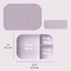image:imageBentgo Modern Tray with Matte Lid  Reusable BPAFree Meal Prep Containers for Adults with Removable Divider  3 or 4 Compartments for Healthy Portioned Meals At Home amp On the Go NavyOrchid
