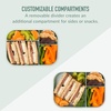 image:imageBentgo Modern Tray with Matte Lid  Reusable BPAFree Meal Prep Containers for Adults with Removable Divider  3 or 4 Compartments for Healthy Portioned Meals At Home amp On the Go NavyMint Green
