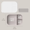 image:imageBentgo Modern Tray with Matte Lid  Reusable BPAFree Meal Prep Containers for Adults with Removable Divider  3 or 4 Compartments for Healthy Portioned Meals At Home amp On the Go NavyWhite