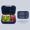 image:imageBentgo Modern Tray with Matte Lid  Reusable BPAFree Meal Prep Containers for Adults with Removable Divider  3 or 4 Compartments for Healthy Portioned Meals At Home amp On the Go NavyNavy