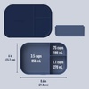 image:imageBentgo Modern Tray with Matte Lid  Reusable BPAFree Meal Prep Containers for Adults with Removable Divider  3 or 4 Compartments for Healthy Portioned Meals At Home amp On the Go NavyNavy