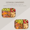 image:imageBentgo Modern Tray with Matte Lid  Reusable BPAFree Meal Prep Containers for Adults with Removable Divider  3 or 4 Compartments for Healthy Portioned Meals At Home amp On the Go NavyWhite