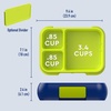 image:imageBentgo Pop Lunch Box Navy BlueChartreuse Set With Kids BentoStyle Snack Box GreenNavy